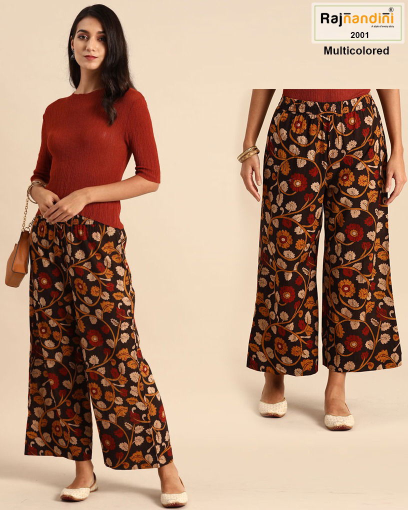Rajnandini Plazzo 1 Cotton Printed Comfortable Pants Collection